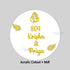 Custom Acrylic Cutout Name with god idol and feather